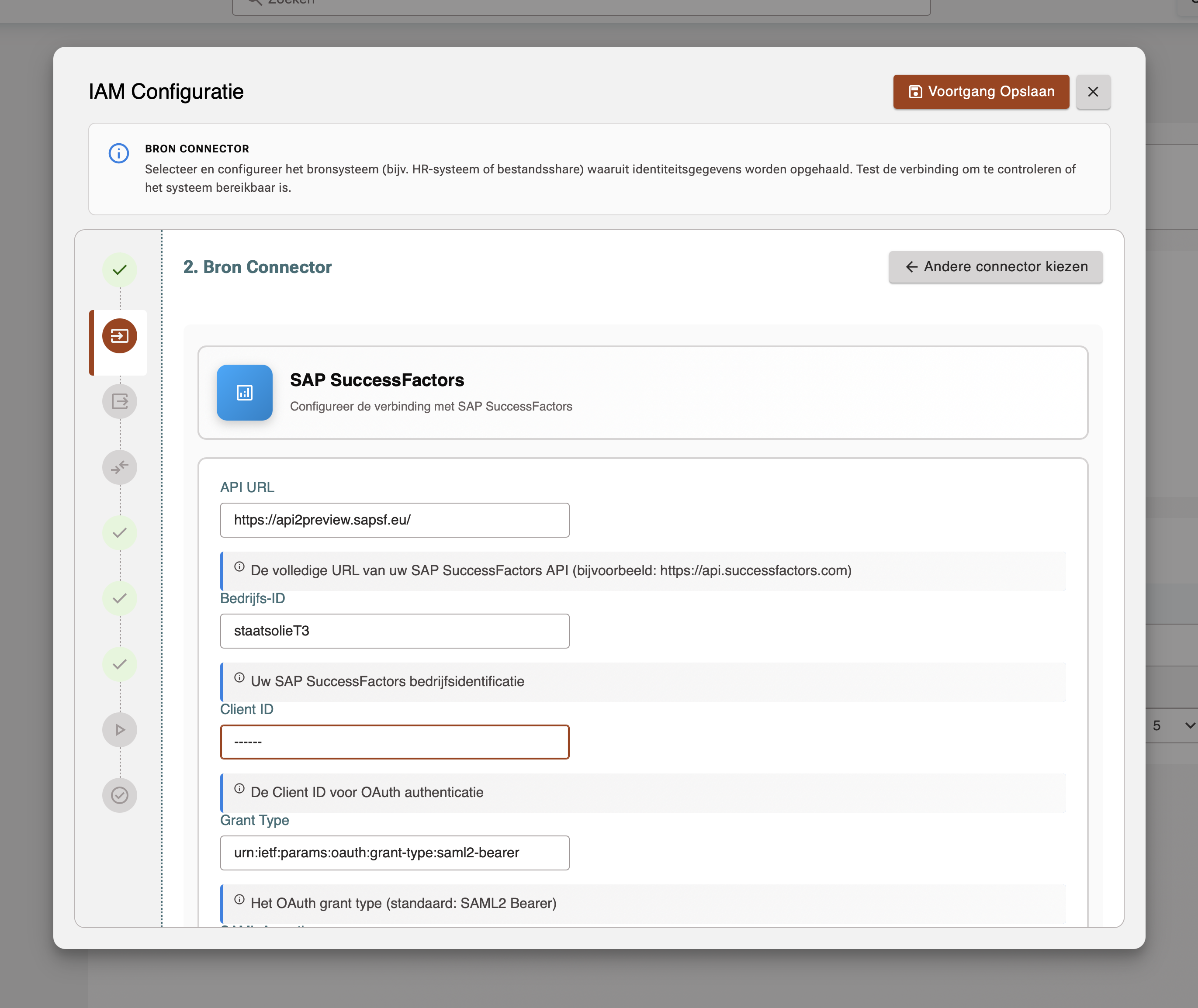 SAP SuccessFactors configuratievelden